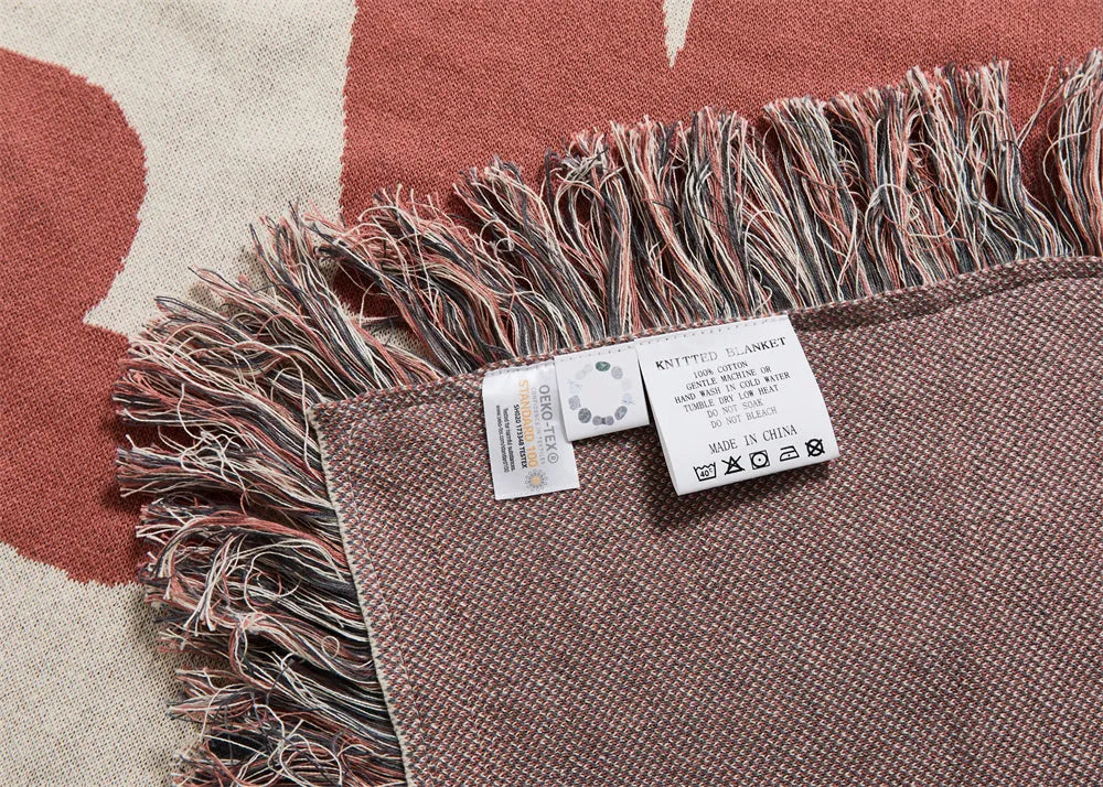 Nomadic Shapes Cotton Throw Blanket