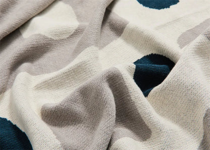 Nomadic Shapes Cotton Throw Blanket