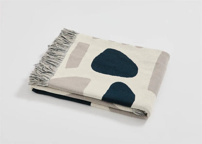 Nomadic Shapes Cotton Throw Blanket