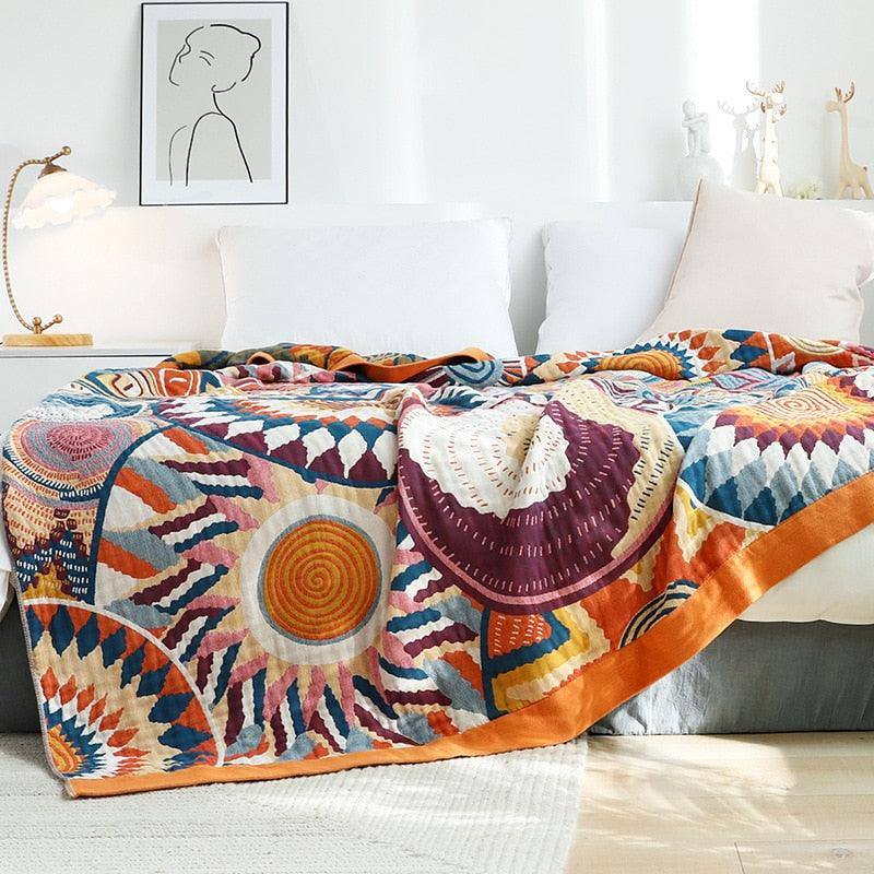 Nordic Bohemian Gauze Bed Cover - Fluffyslip