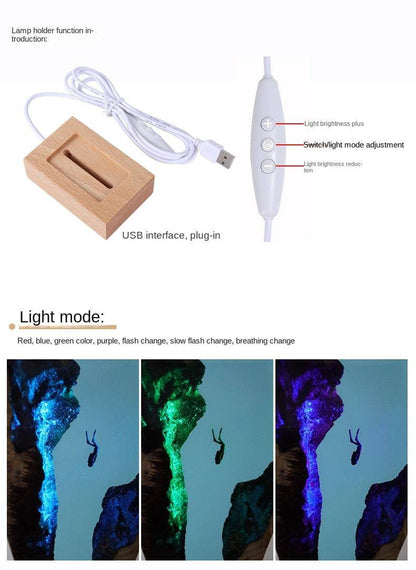 Ocean Cave Diver RGB Lamp - Fluffyslip