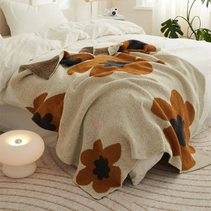 Petal Plush Floral Throw Blanket - Fluffyslip
