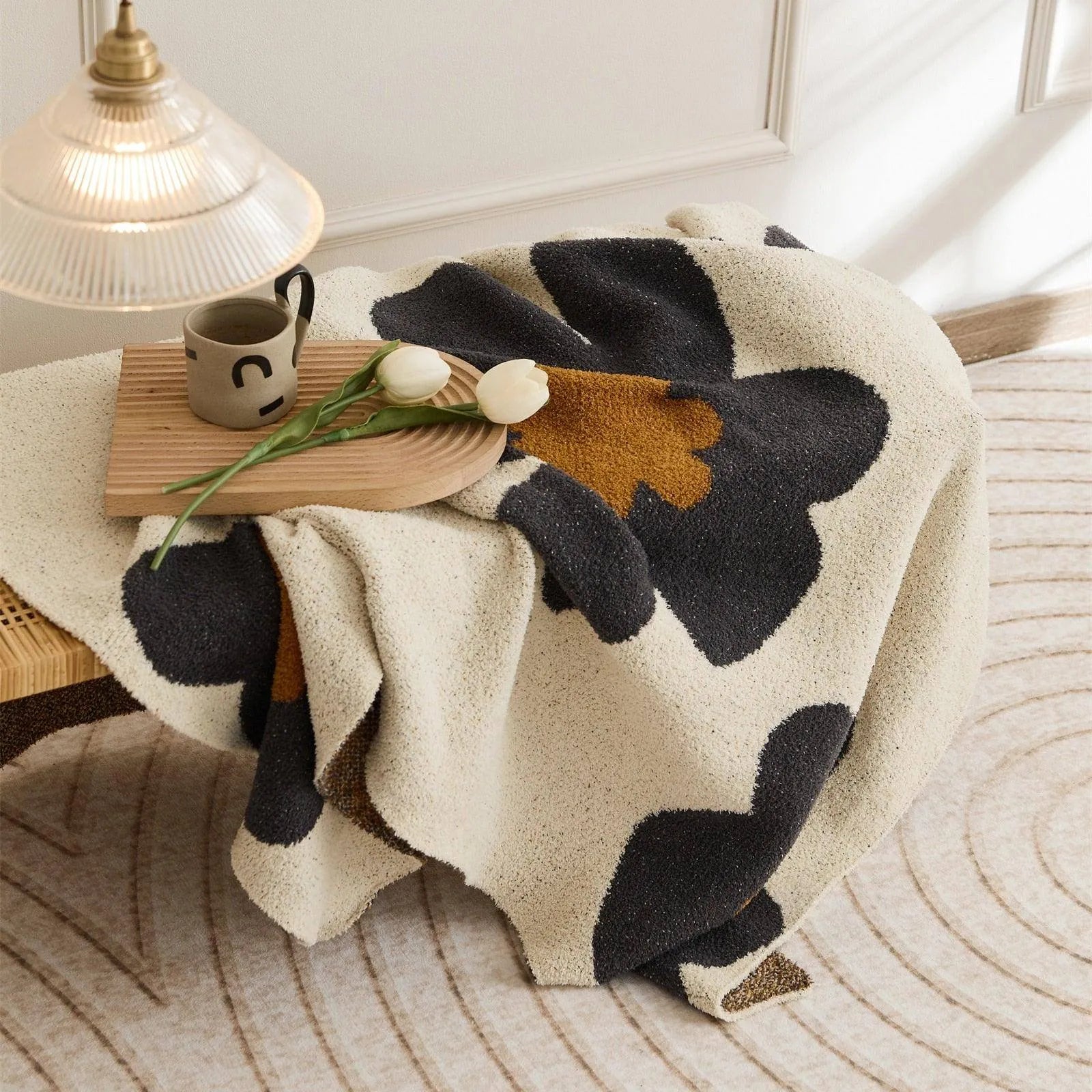 Petal Plush Floral Throw Blanket - Fluffyslip