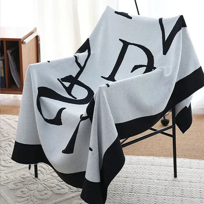 Piece of The Alphabet Throw Blanket - Fluffyslip