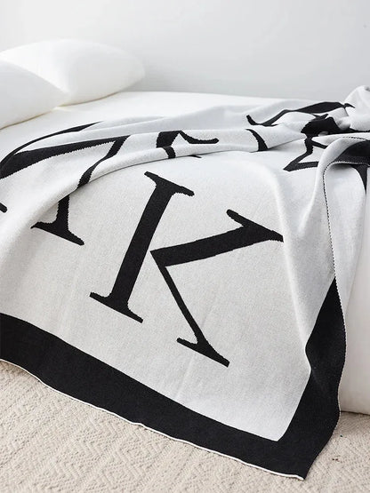 Piece of The Alphabet Throw Blanket - Fluffyslip