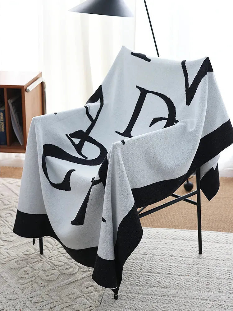 Piece of The Alphabet Throw Blanket - Fluffyslip