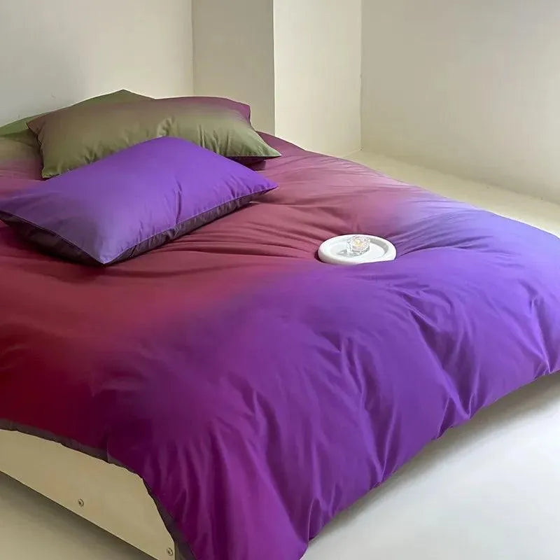 Plum Passion Gradient Bedding Set - Fluffyslip