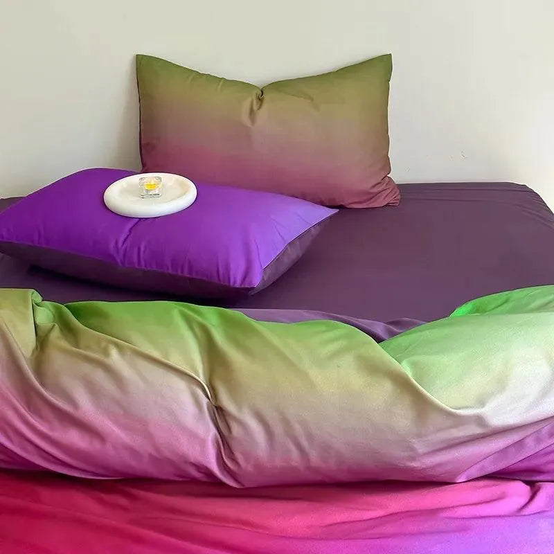 Plum Passion Gradient Bedding Set - Fluffyslip