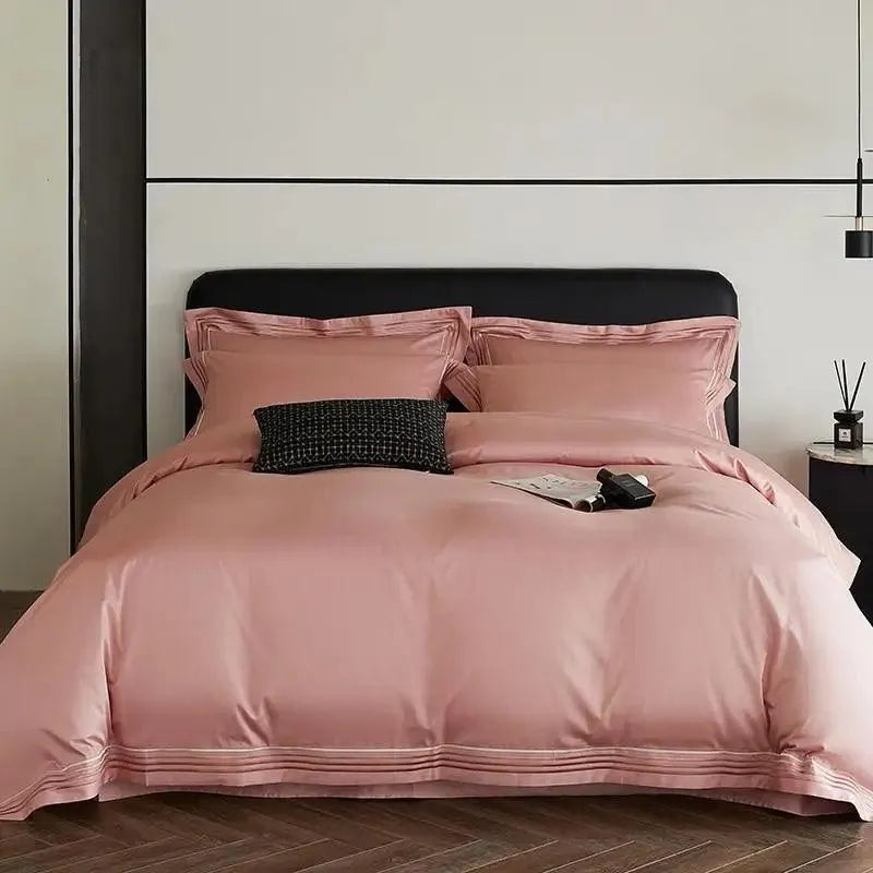 Pure Edge 4-Border Duvet Cover Set - Fluffyslip
