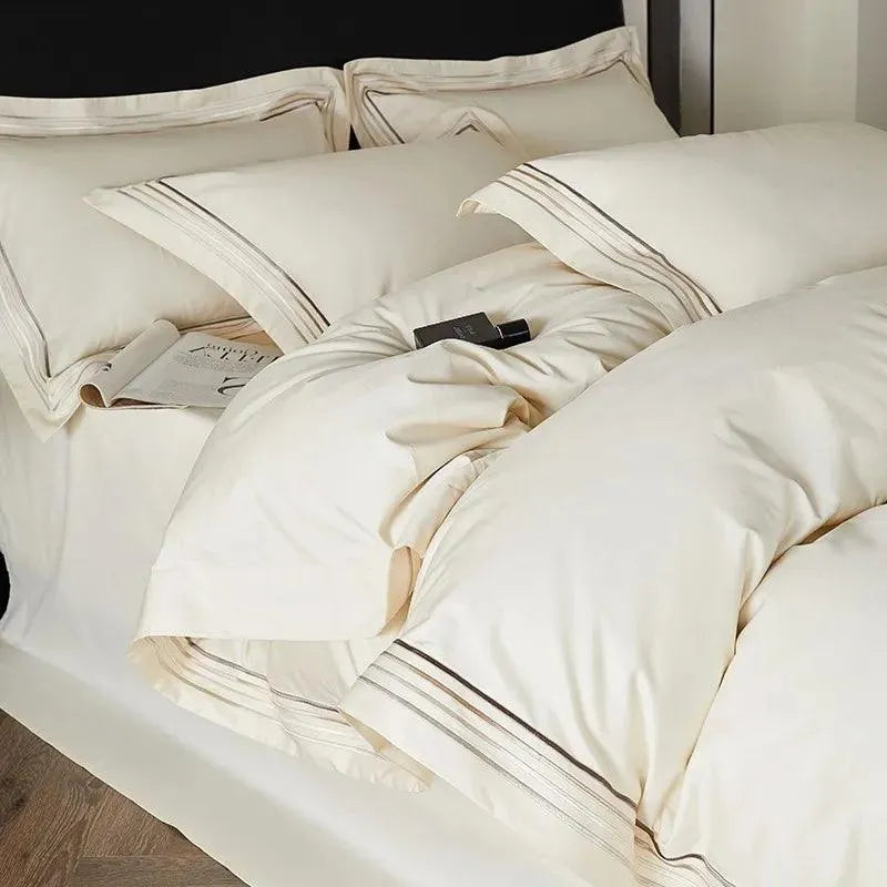 Pure Edge 4-Border Duvet Cover Set - Fluffyslip