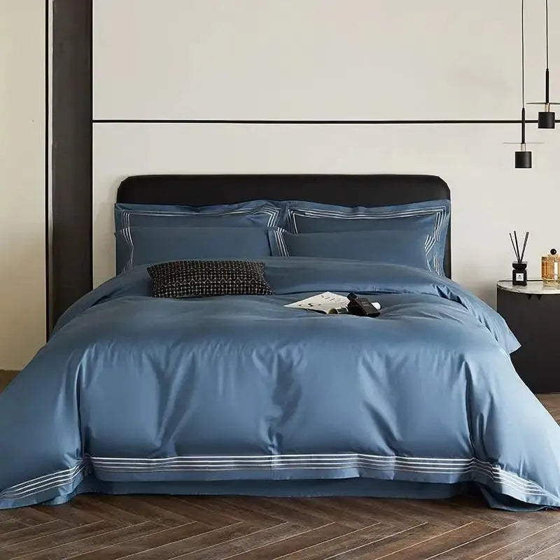 Pure Edge 4-Border Duvet Cover Set - Fluffyslip