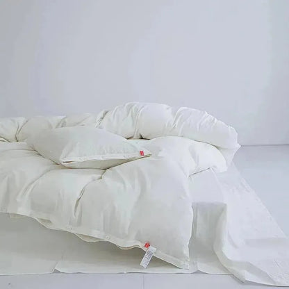 Red Tag Washed Cotton Duvet Cover Set - Fluffyslip