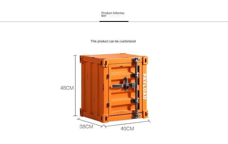 Retro Industrial Metal Storage Container - Fluffyslip