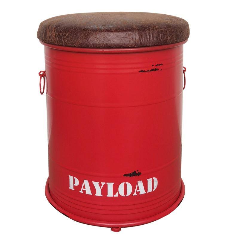Retro Paint Bucket Storage Stool - Fluffyslip