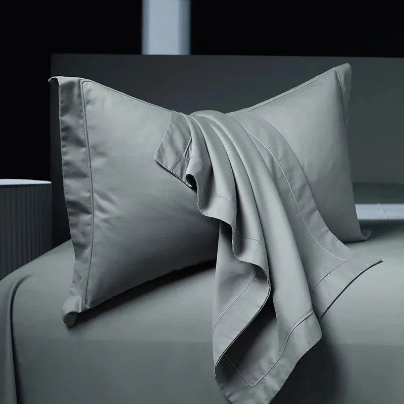 Serene Slate Brushed Cotton Duvet Cover Set - Fluffyslip