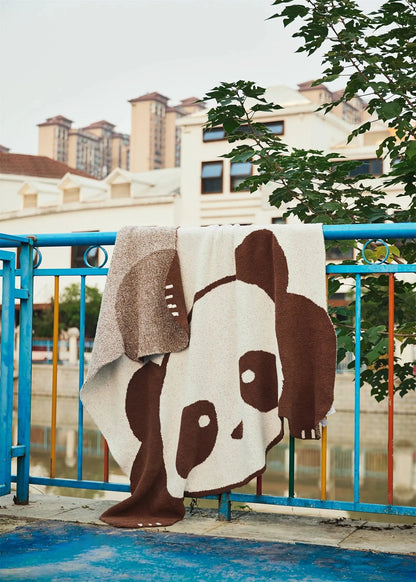 Sleepy Panda Throw Blanket - Fluffyslip