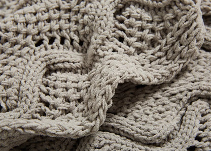 Snuggle Pom Pom Chenille Throw Blanket