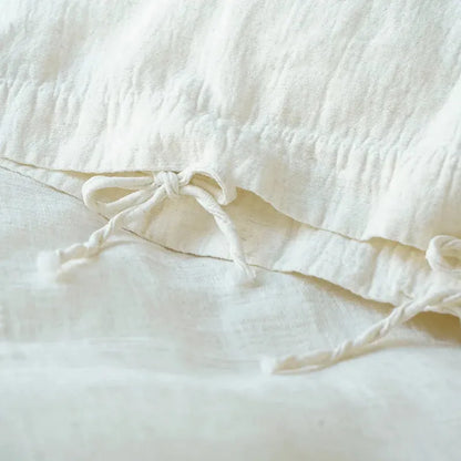 Texture Cotton Linen Blend Duvet Cover Set - Fluffyslip