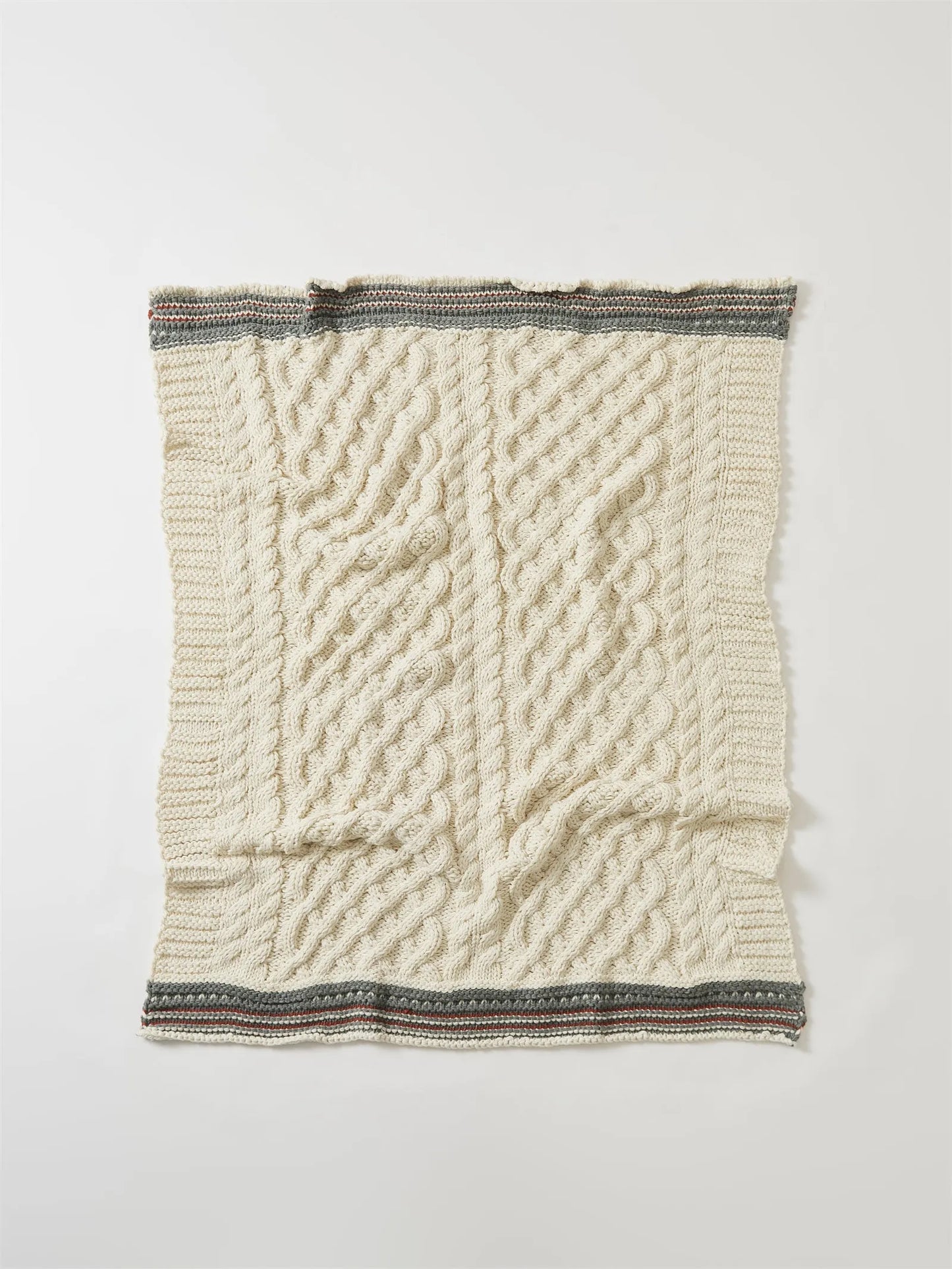 Threaded Embrace Knitted Acrylic Throw Blanket