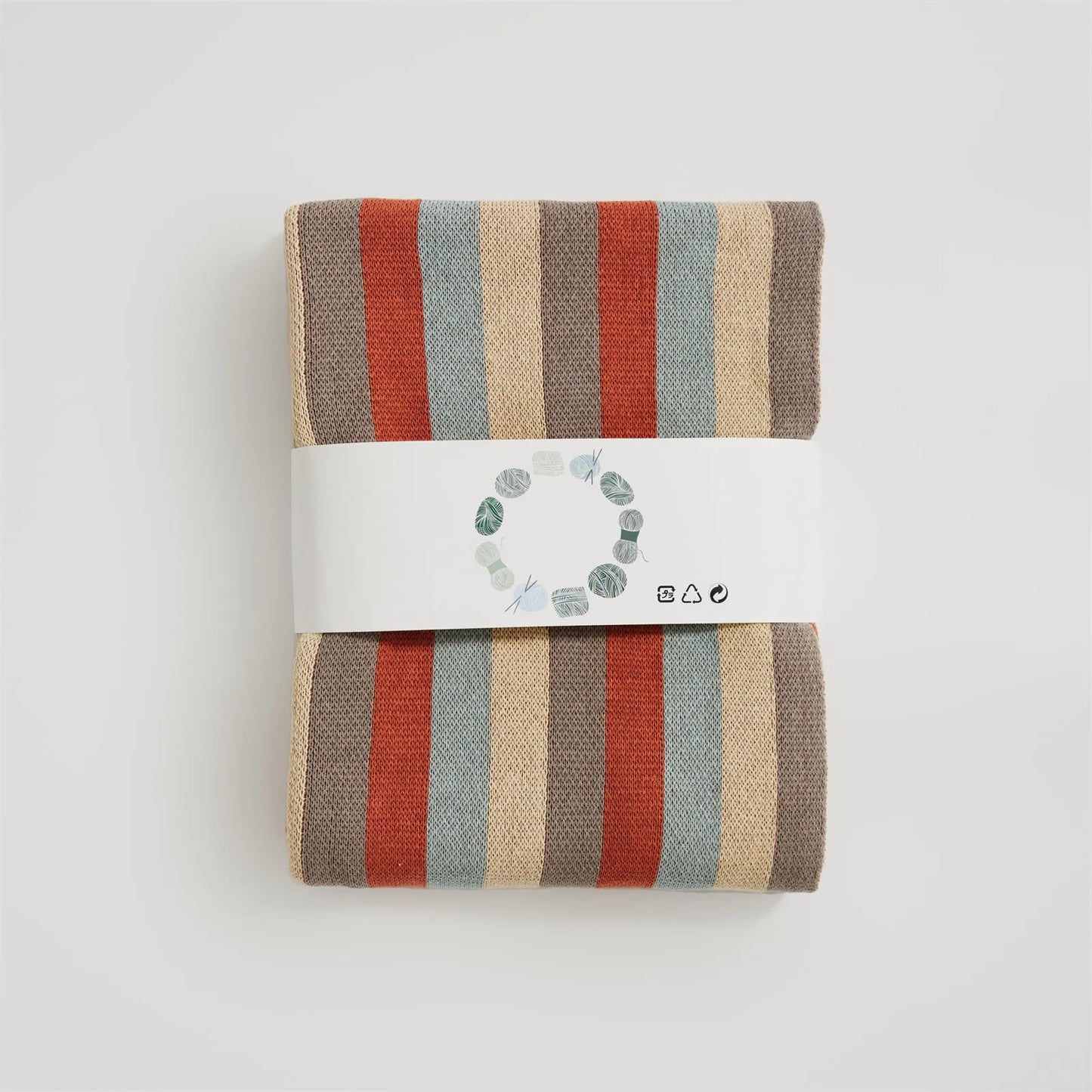 Timeless Tracks Striped Cotton Blanket