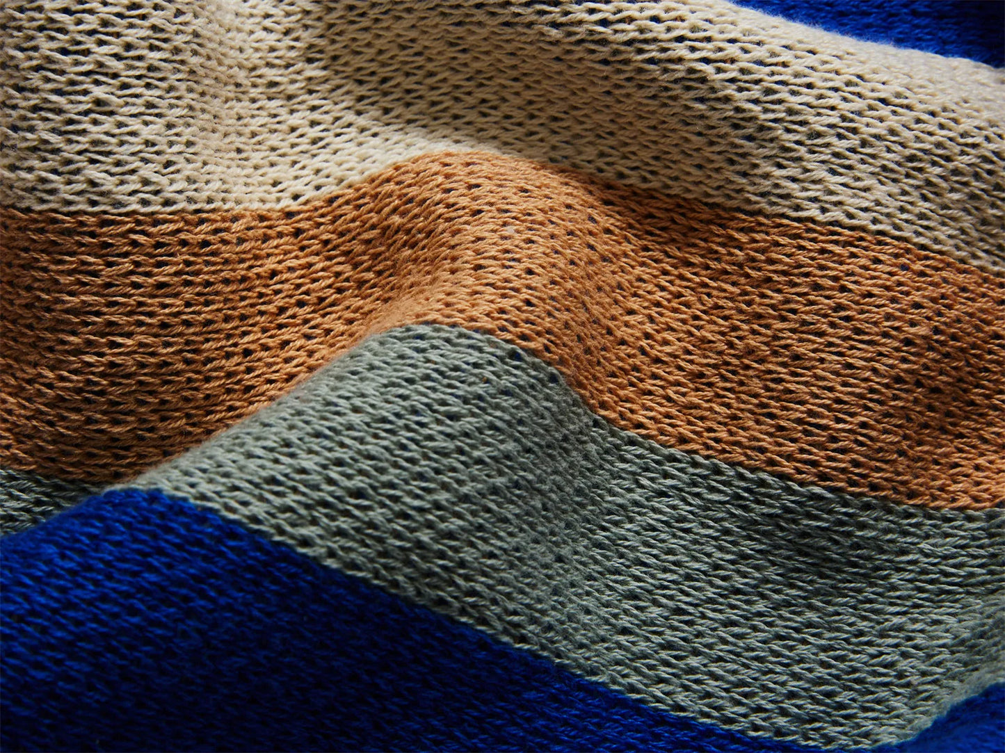 Timeless Tracks Striped Cotton Blanket