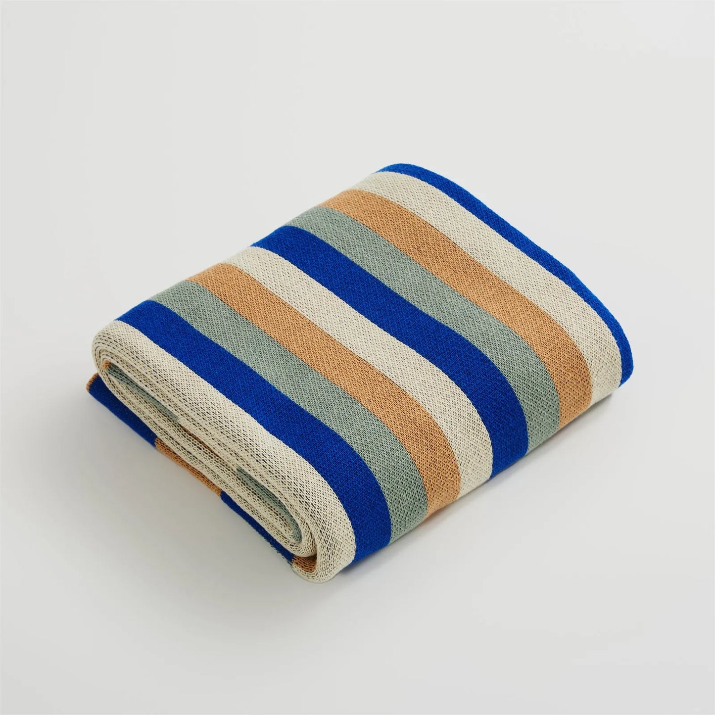 Timeless Tracks Striped Cotton Blanket