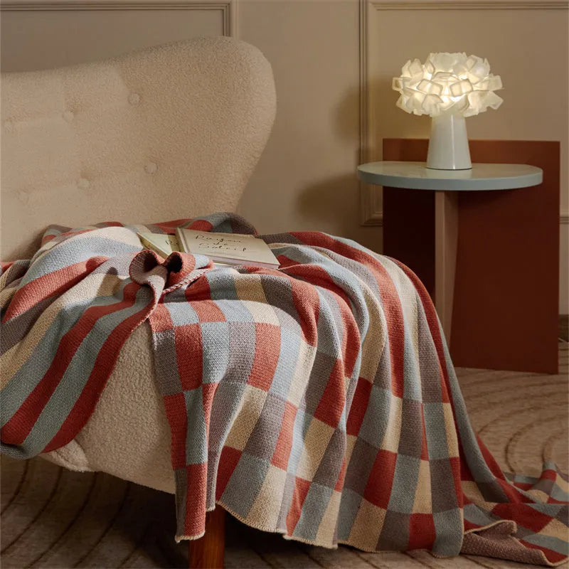 Timeless Tracks Striped Cotton Blanket