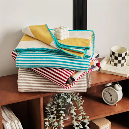 Tonal Frame Throw Blanket