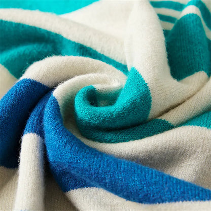 Tonal Frame Throw Blanket