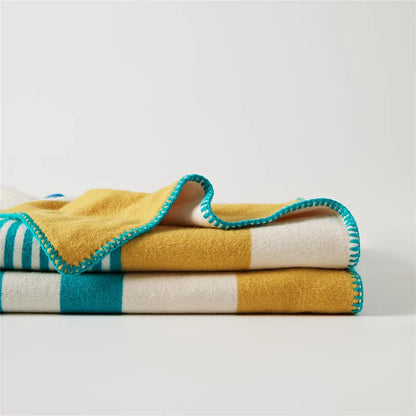 Tonal Frame Throw Blanket