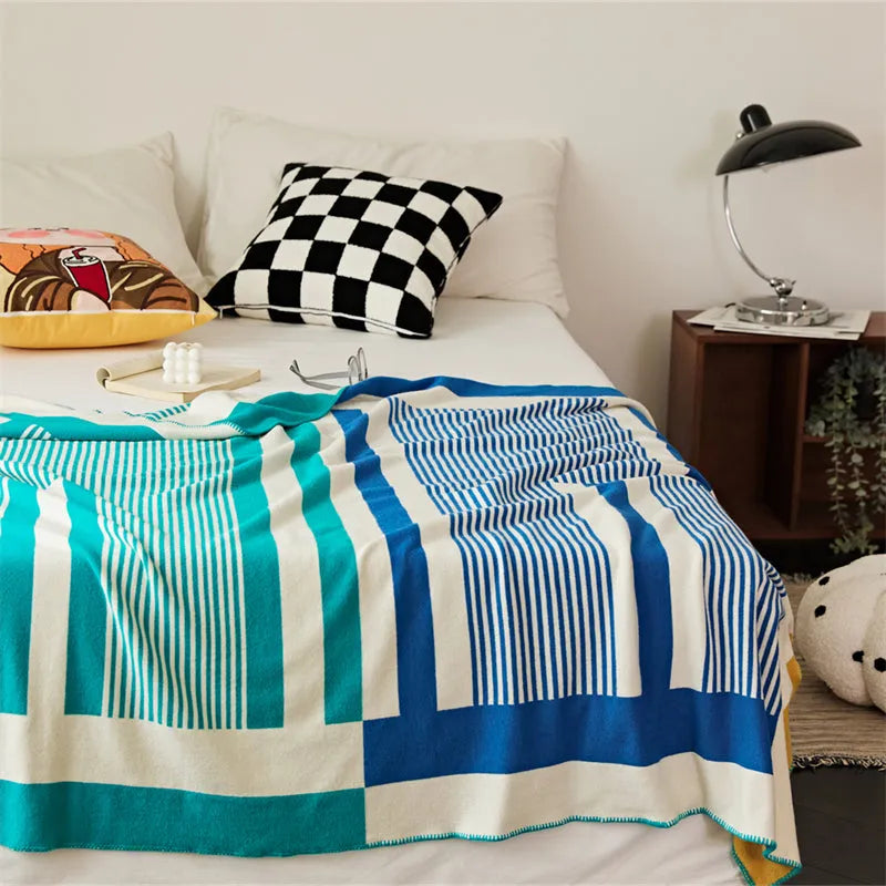 Tonal Frame Throw Blanket