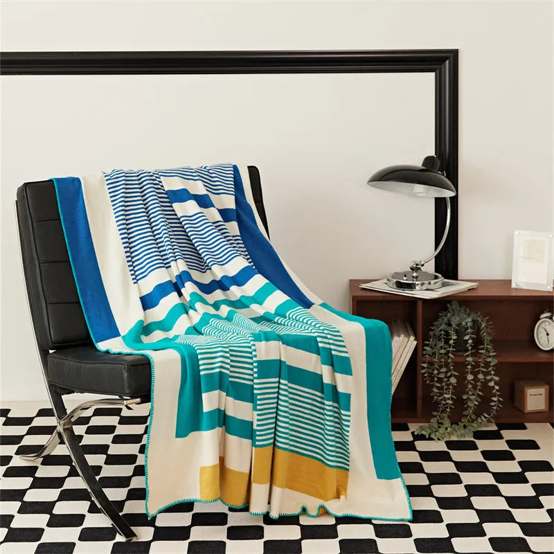 Tonal Frame Throw Blanket