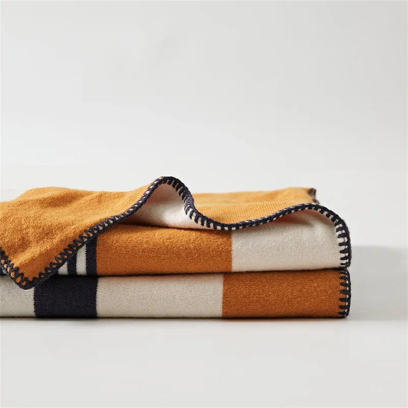 Tonal Frame Throw Blanket