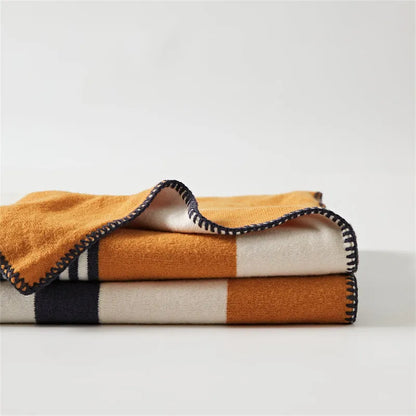 Tonal Frame Throw Blanket