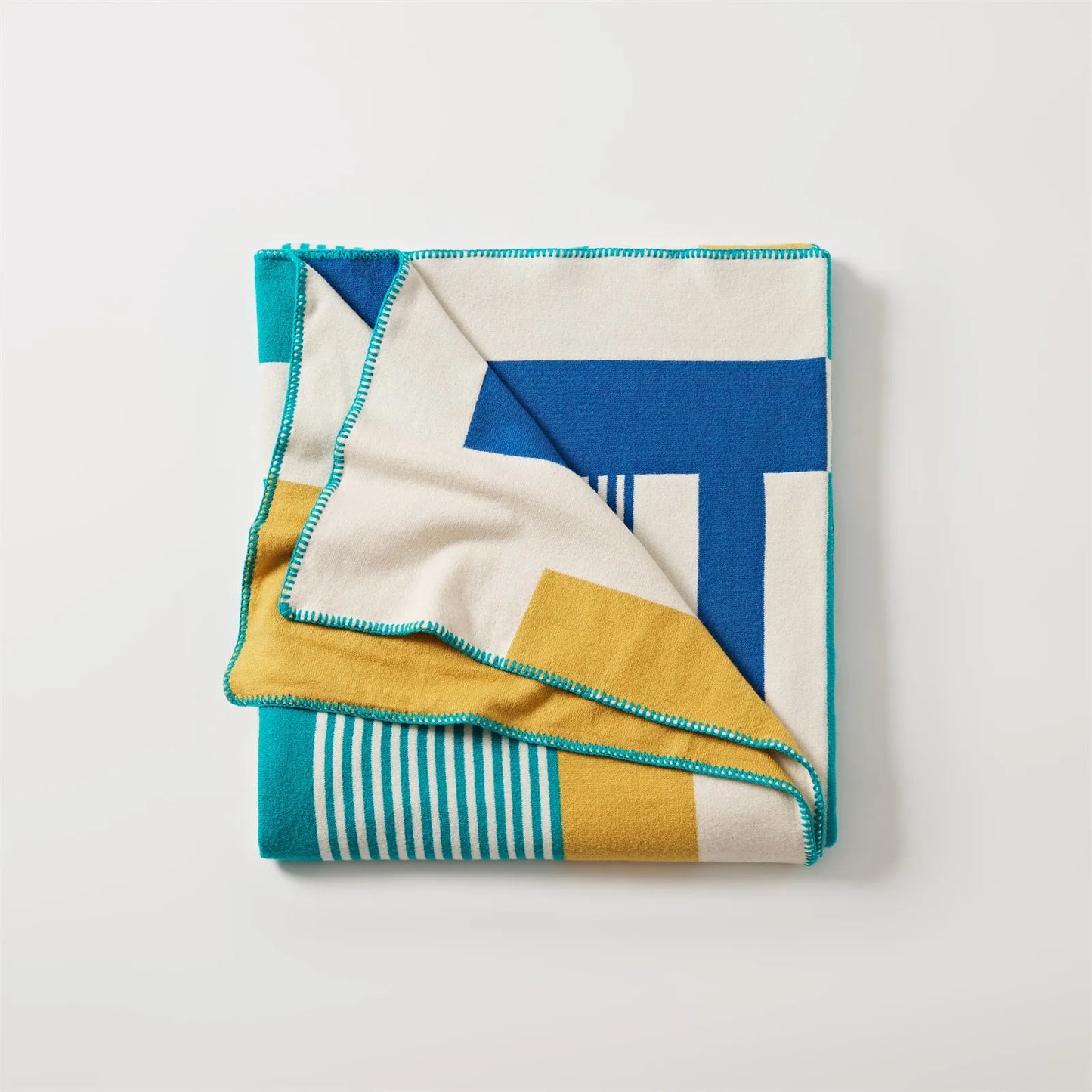 Tonal Frame Throw Blanket