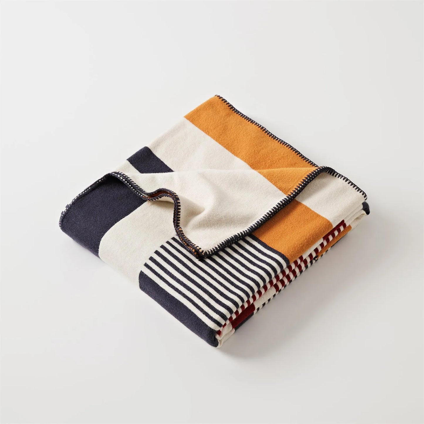 Tonal Frame Throw Blanket