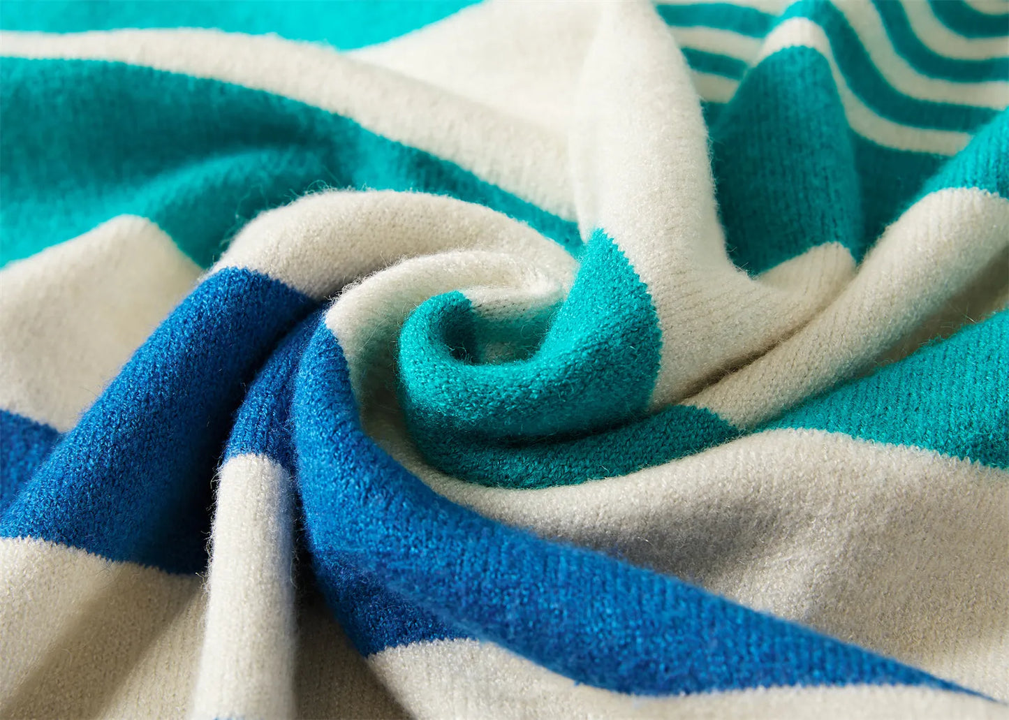 Tonal Frame Throw Blanket