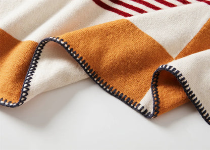 Tonal Frame Throw Blanket