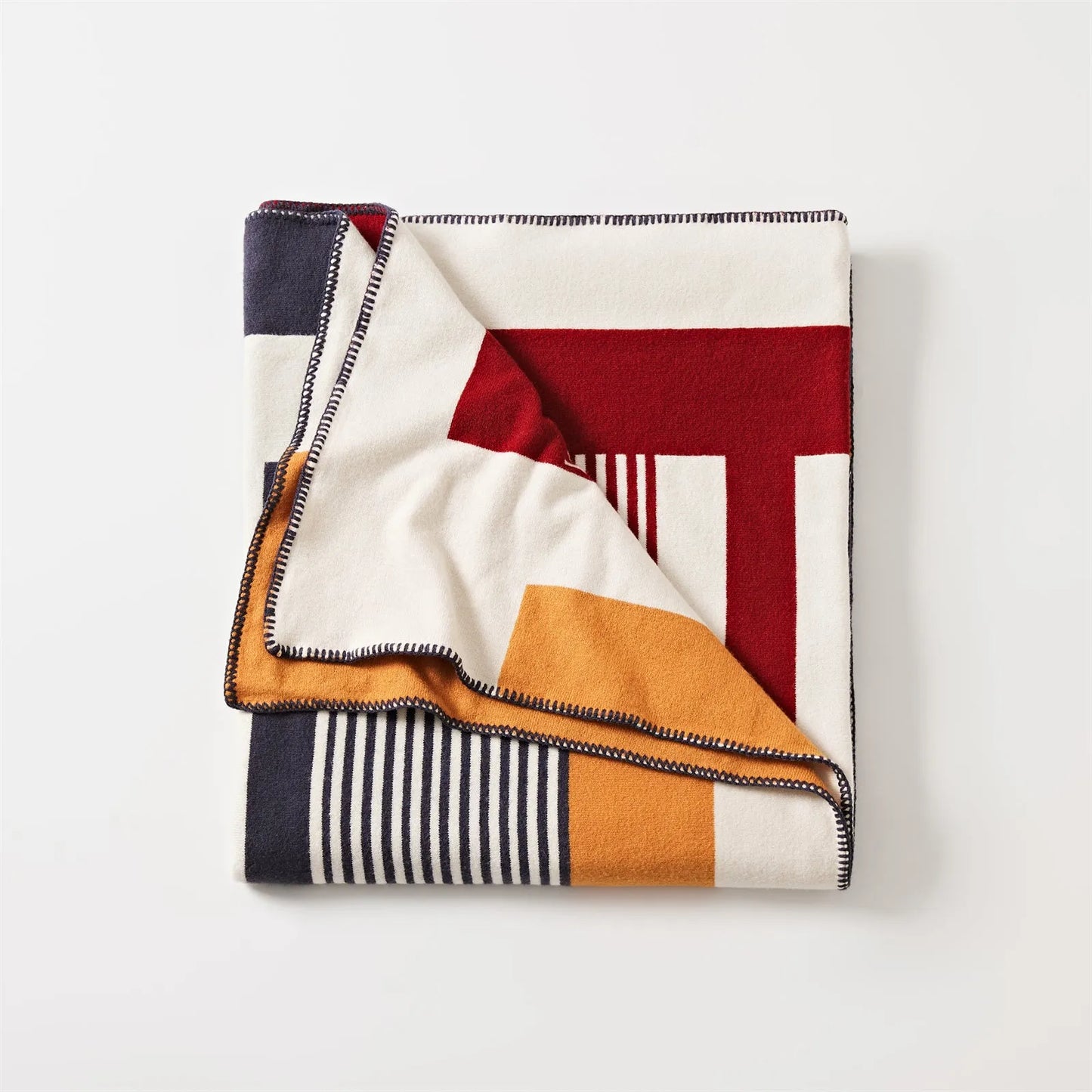Tonal Frame Throw Blanket