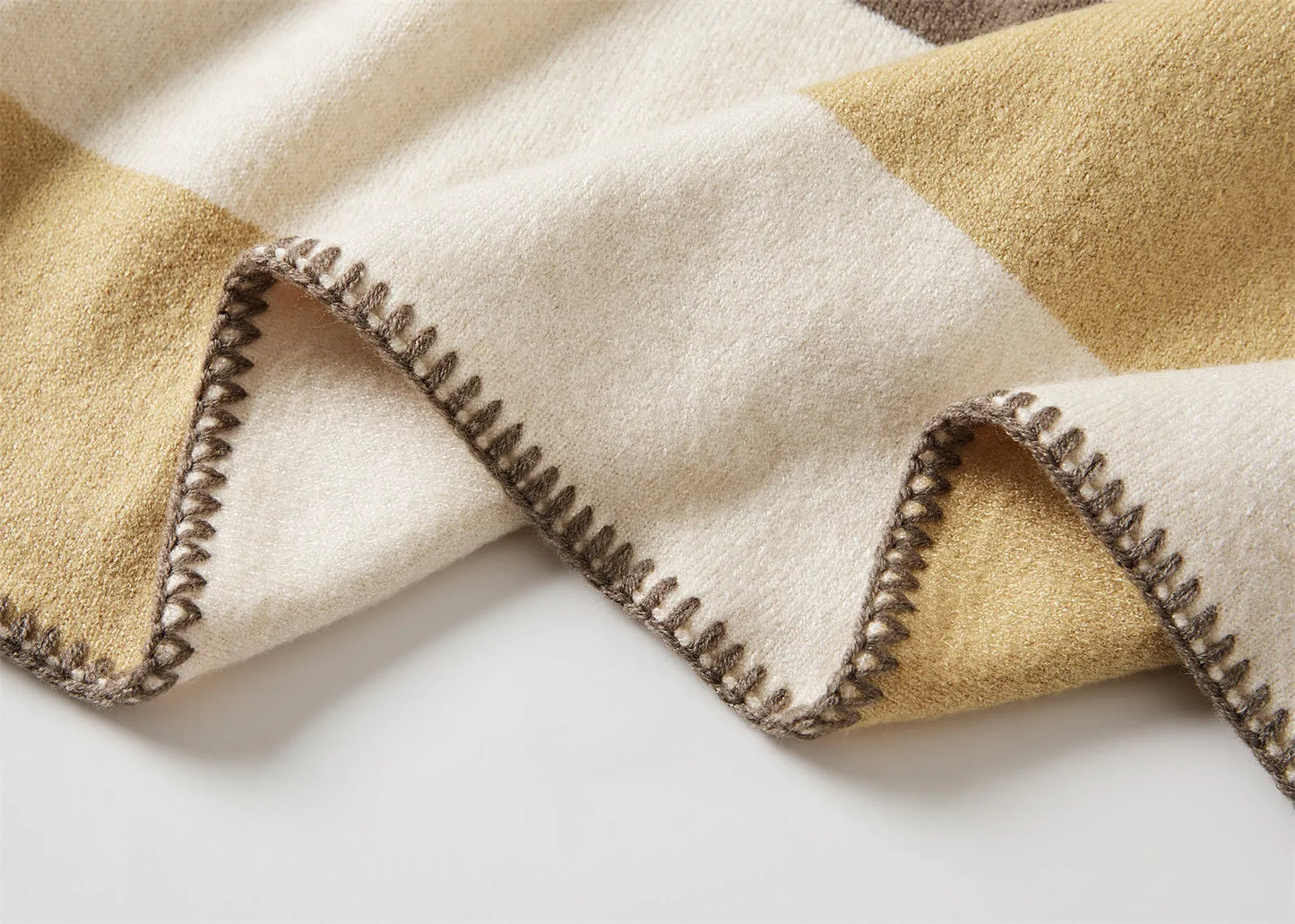 Tonal Frame Throw Blanket