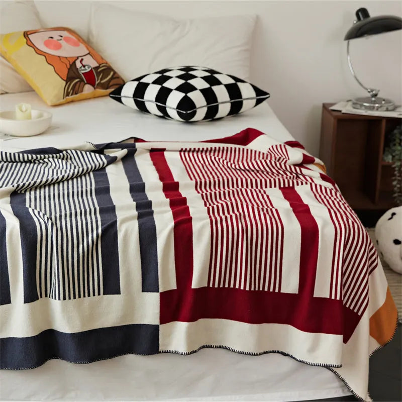 Tonal Frame Throw Blanket