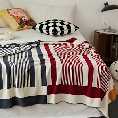 Tonal Frame Throw Blanket