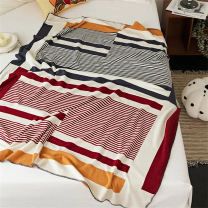 Tonal Frame Throw Blanket