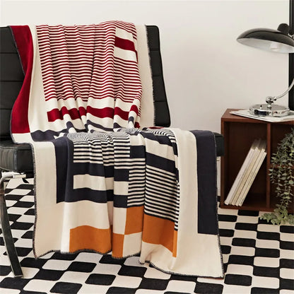 Tonal Frame Throw Blanket