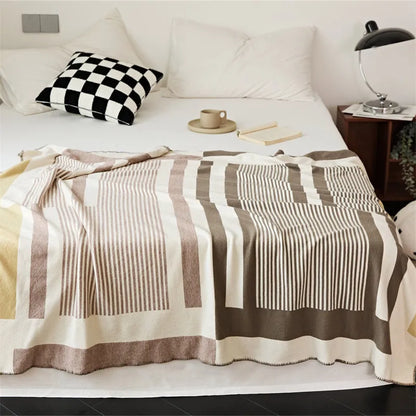 Tonal Frame Throw Blanket