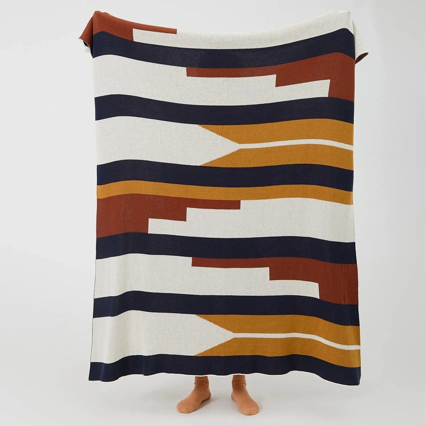 Tranquil Color Stripe Throw Blanket - Fluffyslip