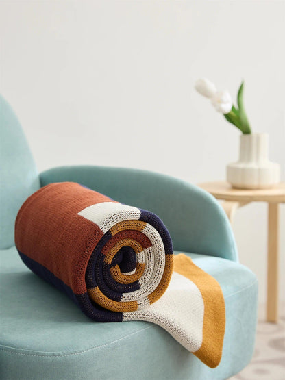 Tranquil Color Stripe Throw Blanket - Fluffyslip