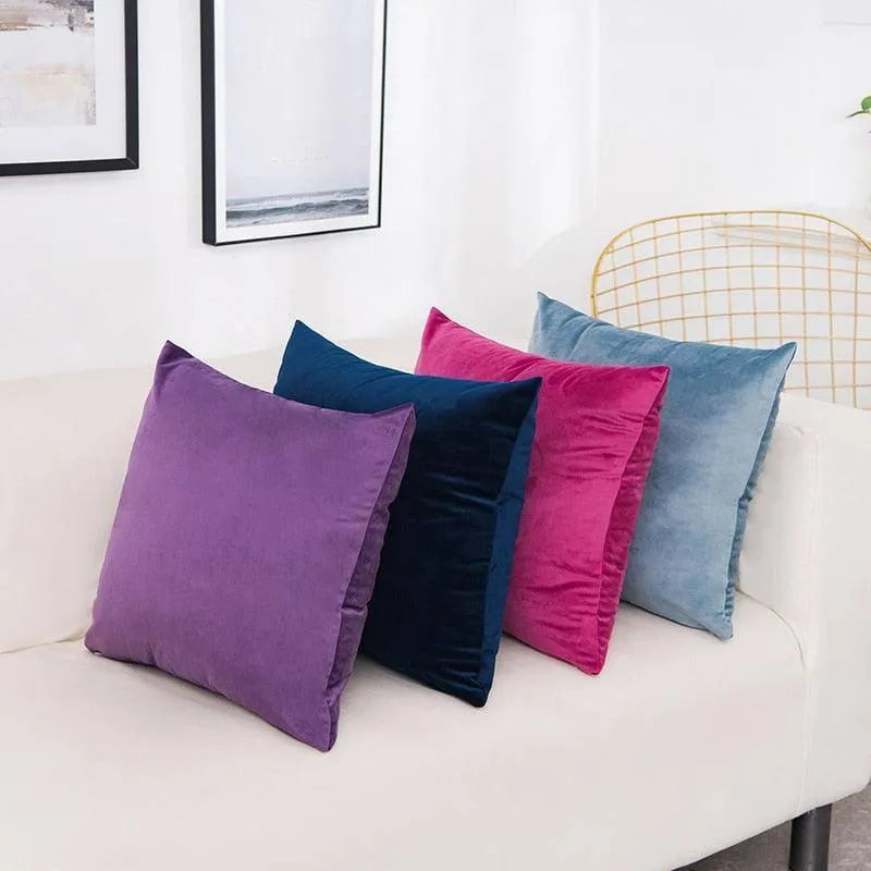 Velvet Throw Pillow Cover - Fluffyslip