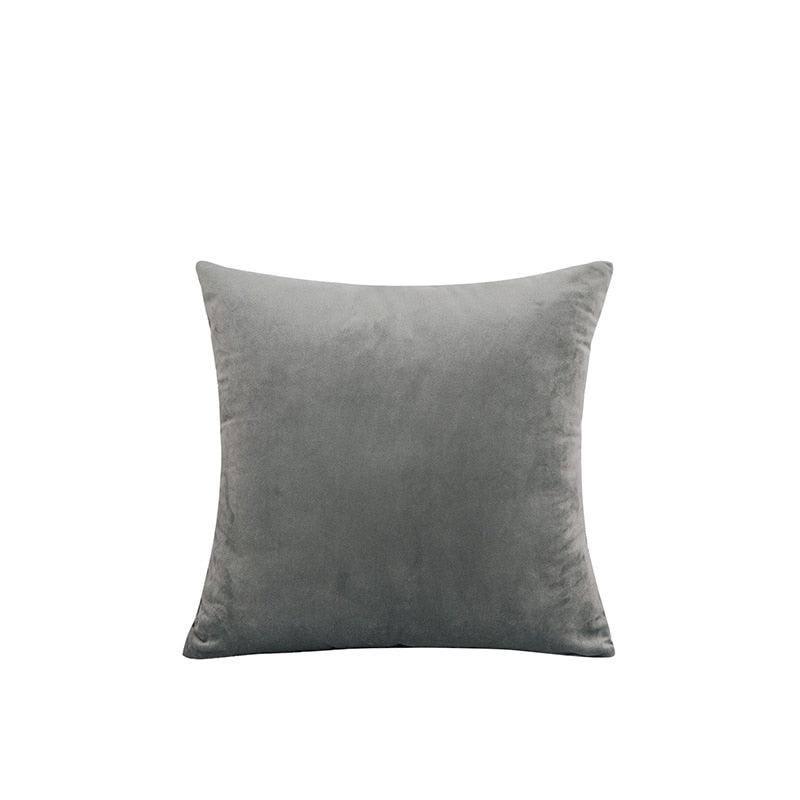 MACT Velvet Throw Pillow Cover Soft Solid Decorative Square Cushion Case for Sofa Bedroom Car Home 55x55/60x60cm Cozy Pillowcase - Fluffyslip