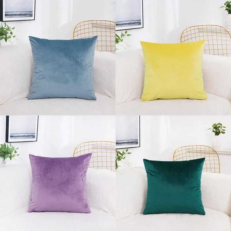 Velvet Throw Pillow Cover - Fluffyslip